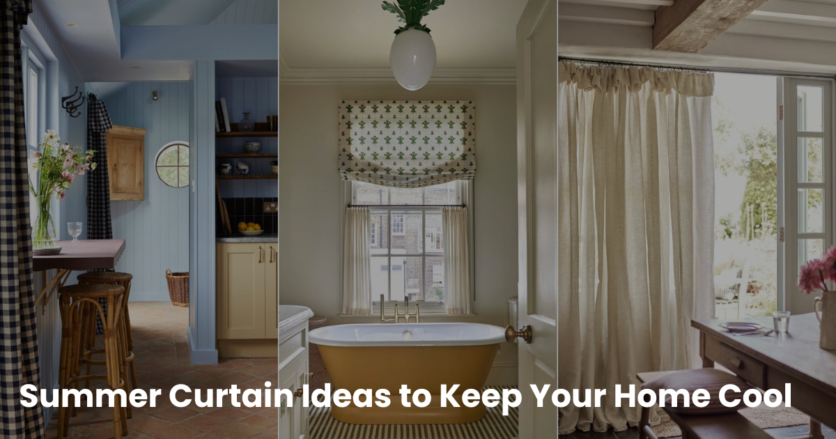 Summer Curtain Ideas to Keep Your Home Cool